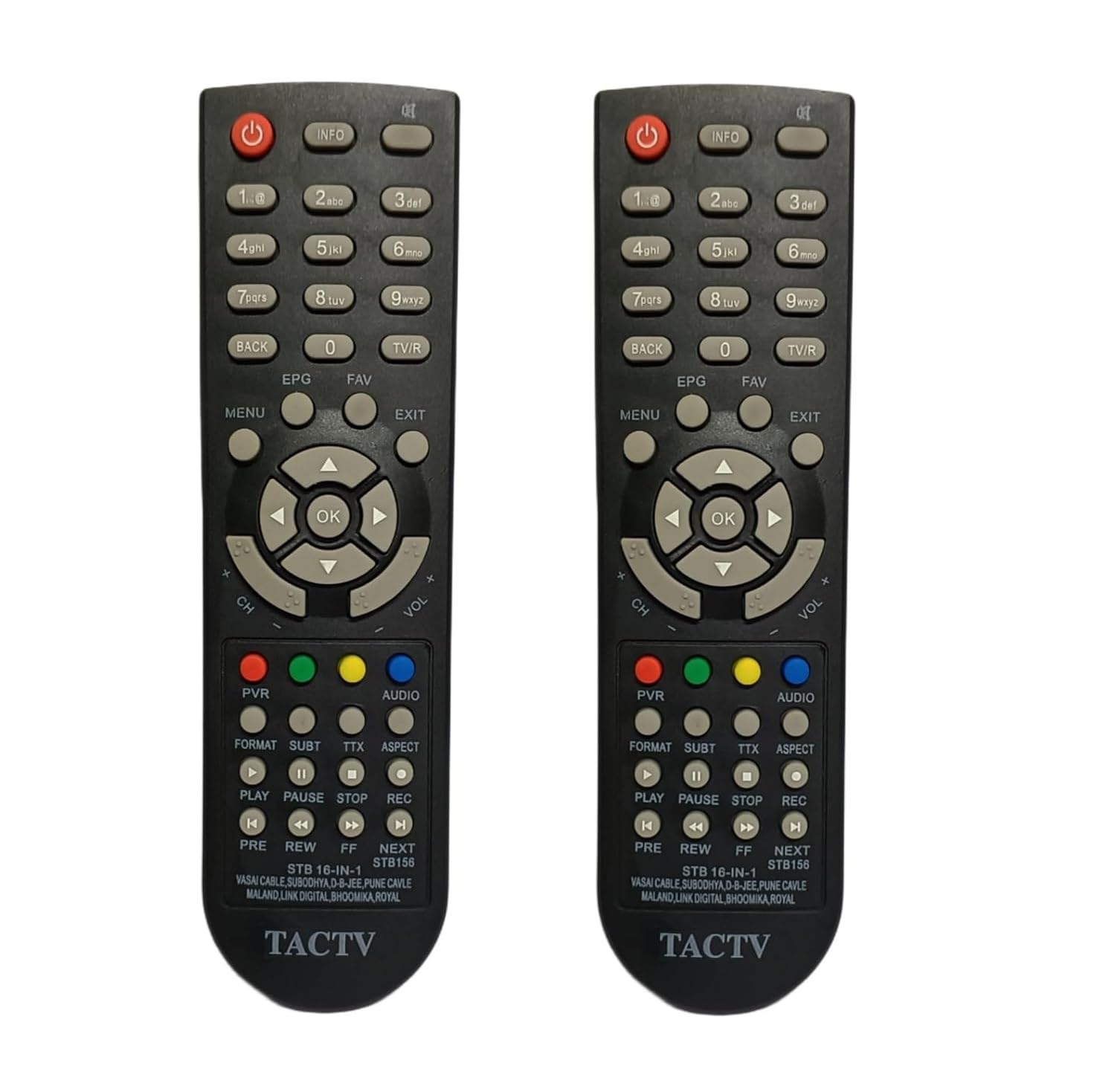 TACTV Set Top Box Remote – Pack of 2 – Compatible Replacement for Tamil Nadu Arasu Cable TV – Durable – [Match with Old Remote Before Purchase]-image-29