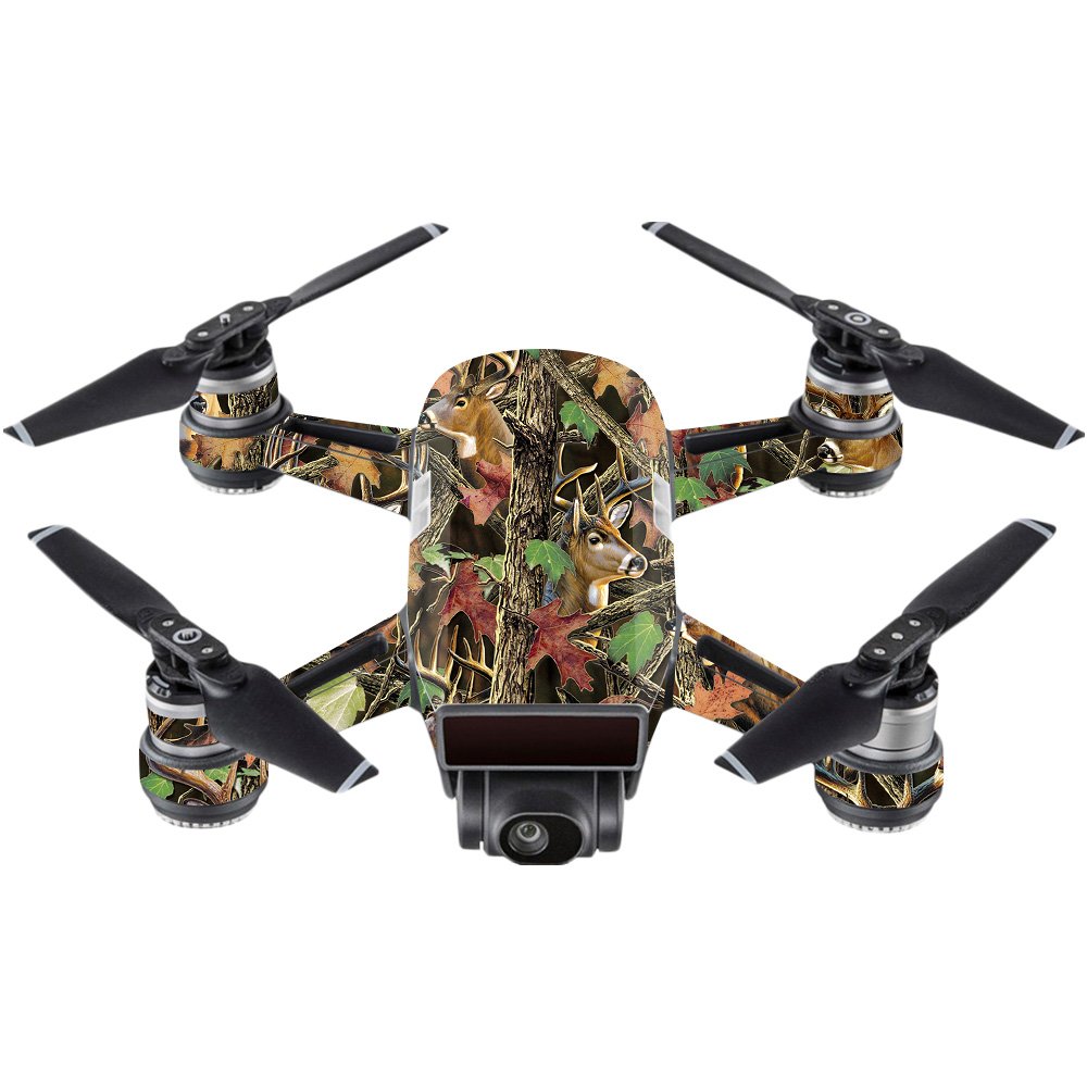 MightySkins Skin Compatible with DJI Spark Mini - Buck Camo | Protective, Durable, and Unique Vinyl Decal wrap Cover | Easy to Apply, Remove, and Change Styles | Made in The USA
