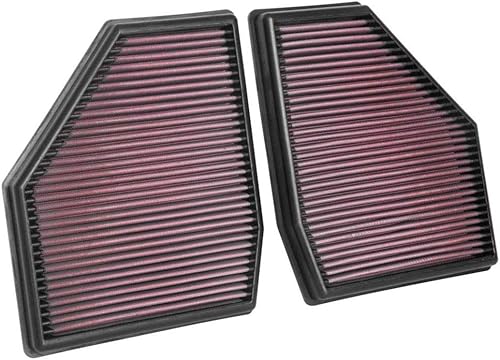 K&N Filtro de aire del motor aumenta la potencia y la aceleración, lavable, premium, filtro de aire de repuesto para automóvil compatible con BMW M5