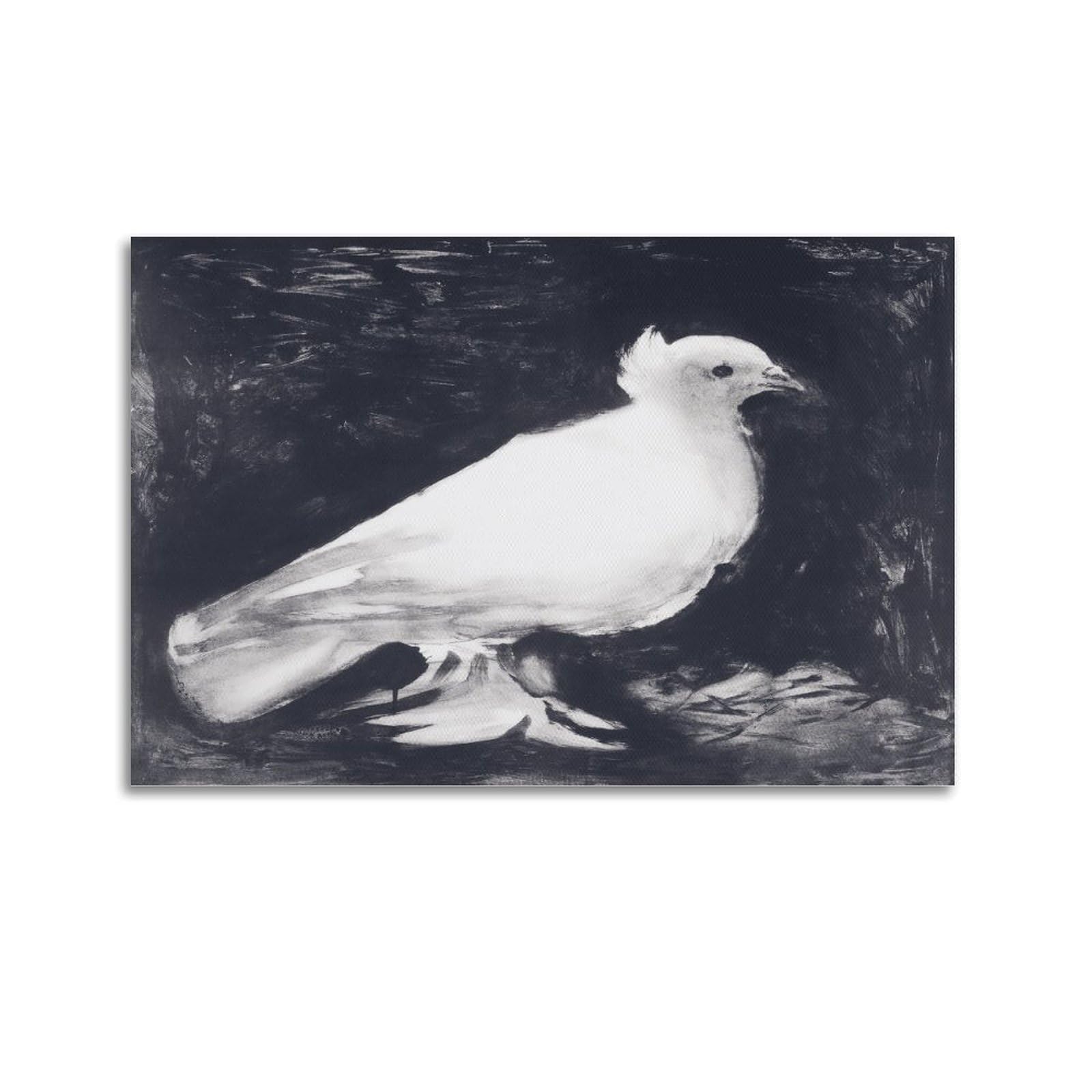 Sjwiner Unframe-Style Pablo Picasso Paintings - (Pigeon) Poster Aesthetic Cover Poster Design Painting For Living Room Bed Room 20X30inch(50X75cm)