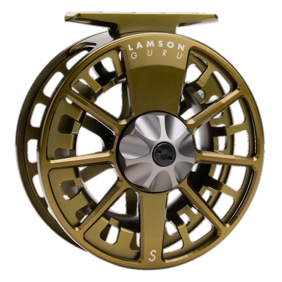 LAMSON | Guru S-Series -7+ Fly Fishing Reel | All-Water | Large Arbor, Fully CNC Machined/Anodized, Lightweight Durability | OG | 6wt 7wt 8wt Size