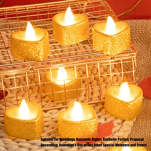 Cyrank 6 lumini a LED, Candele a lume di Candela