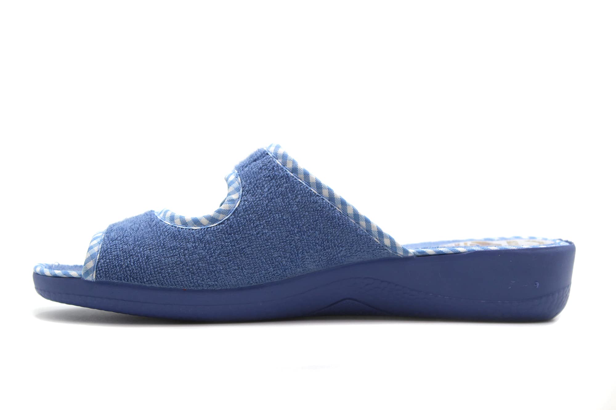 ALCALDE - 2035-Zapatilla de casa, ancho especial, cierre de velcro, destalonada, dedos fuera, antideslizante, para: Mujer