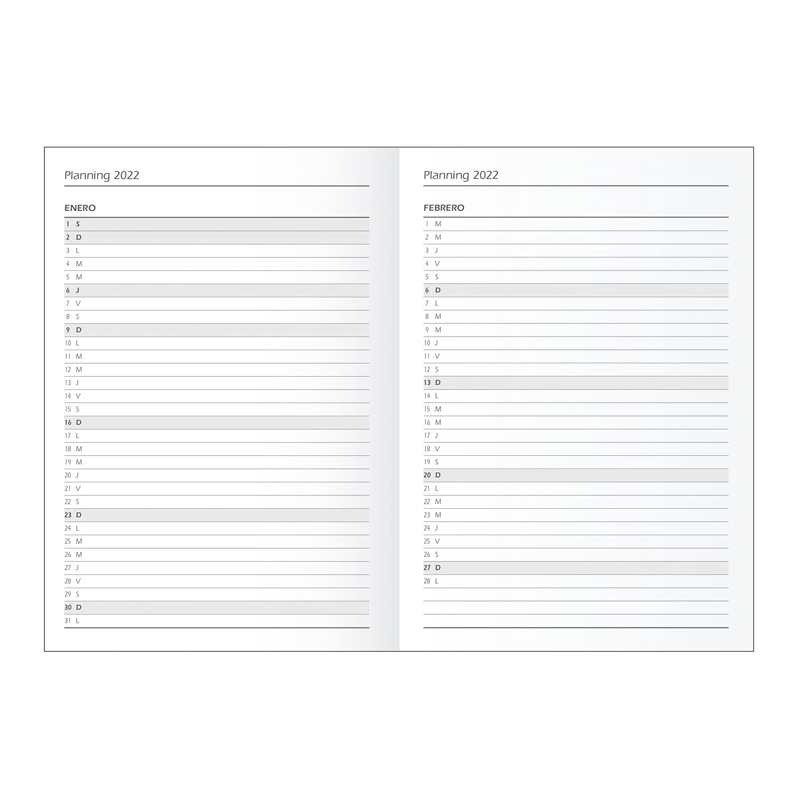 The Perpetual Planner - Midnight Blue - The Squared Paper Co - View #6