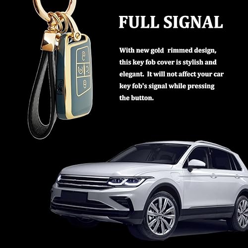 Miniatura 3 de Funda protectora de TPU para llavero VW Atlas Tiguan Taos Passat Jetta Beetle Golf MK6 Polo Smart Key Fob