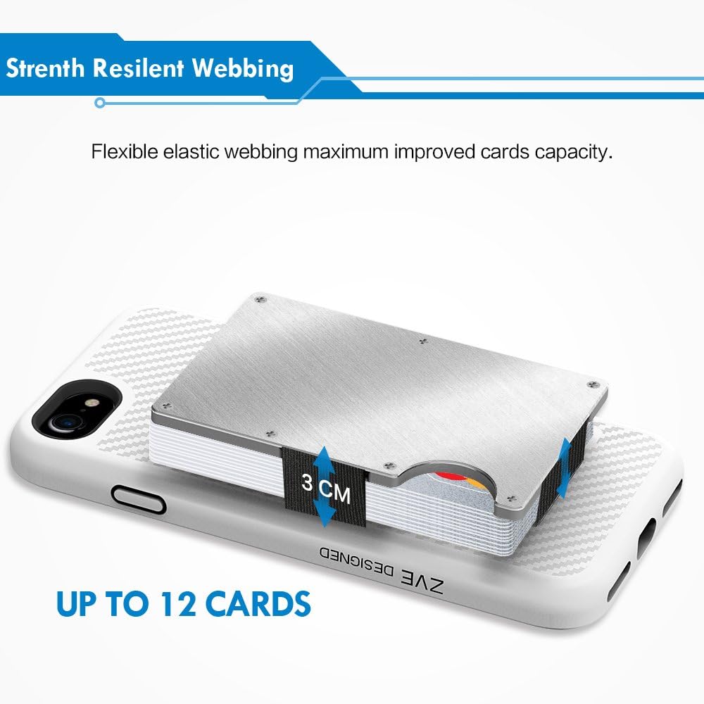 Weekly Top Sale iPhone SE 2020 Wallet Case, iPhone 7 Wallet Case, iPhone 8 Card Holder Case, ZVEdeng Aluminum Credit Card Holder Card Clip Shockproof Money Pocket Wallet Case for Apple iPhone SE(2020)7/8 4.7'' Silver Flash Sale Buy 1 get 1 iPhone SE 2020 Wallet Case, iPhone 7 Wallet Case, iPhone 8 Card Holder Case, ZVEdeng Aluminum Credit Card Holder Card Clip Shockproof Money Pocket Wallet Case for Apple iPhone SE(2020)7/8 4.7'' Silver