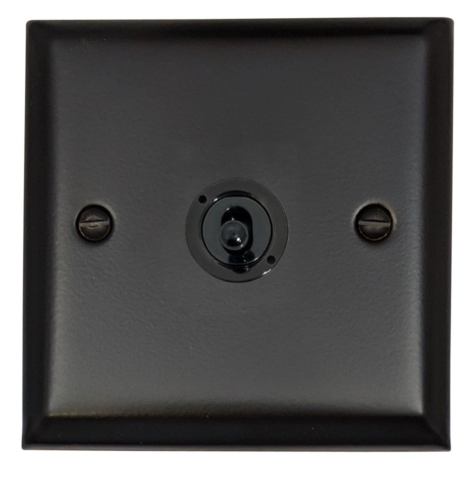 Spectrum Matt Black Toggle Switch (1 Gang) - SFB281