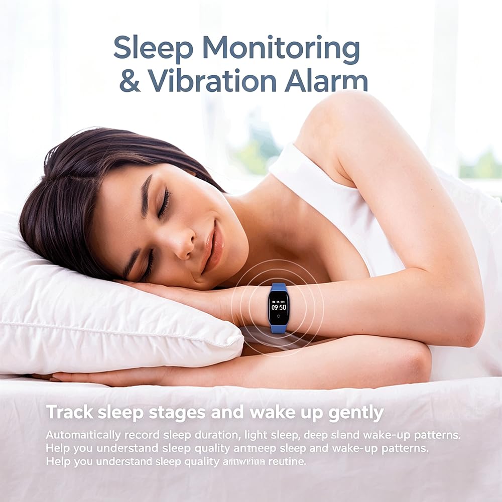 Smartwatch Fitness Tracker Impermeabile Per Uomo E Donna Smartband Orologio Fitness Con Funzione Di Monitoraggio Della Frequenza Cardiaca Del Sonno E Dello Stress Ideale Anche
