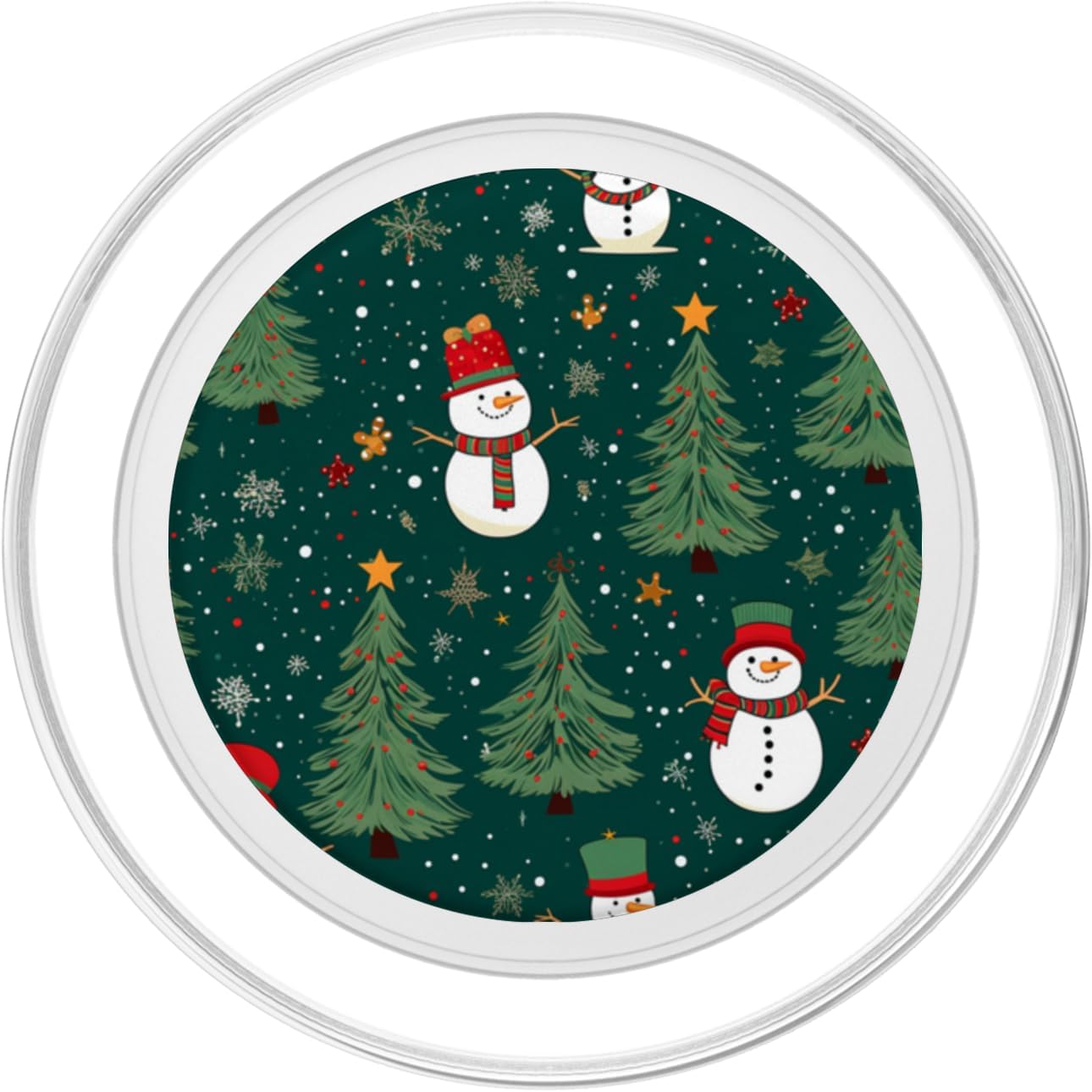 Christmas Tree Snowman PopSockets PopGrip for MagSafe