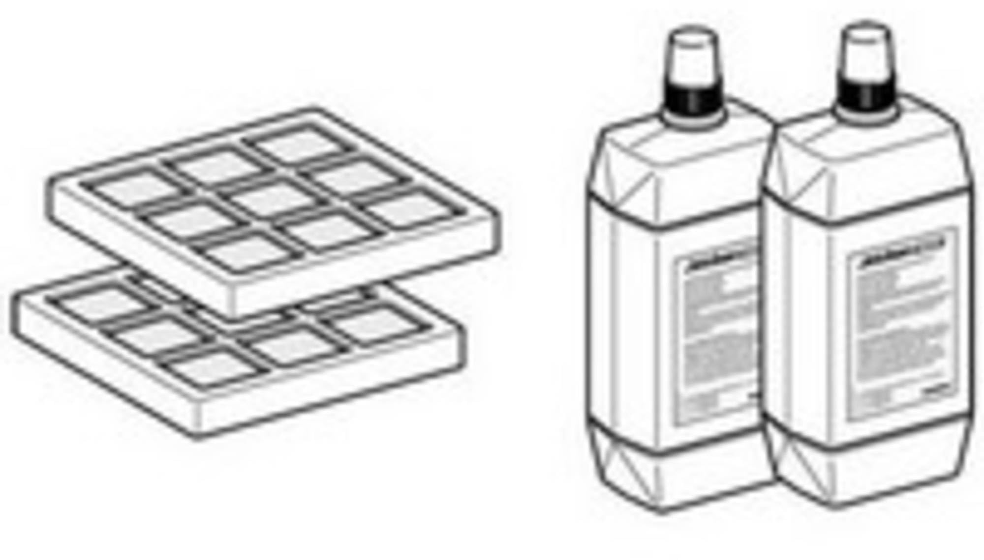 Geberit White Aquaclean Filter Set And Cleaner Set 2 For Complete System