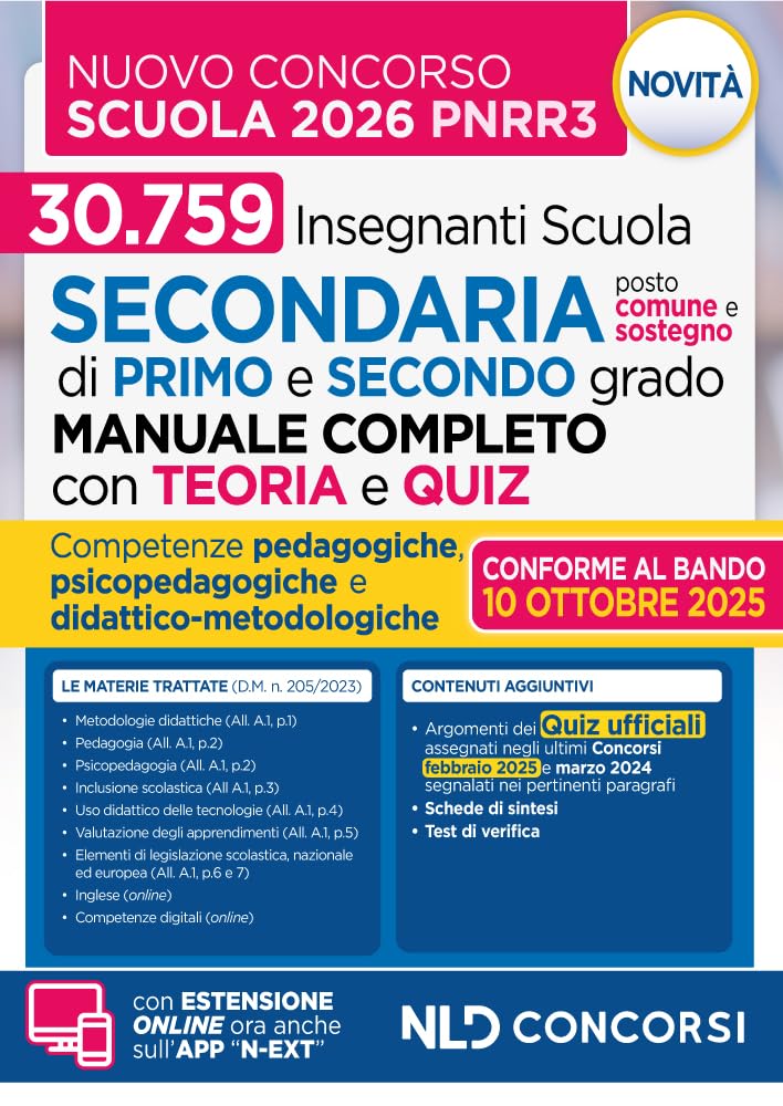 Concorso Scuola PNRR3. Manuale con Teoria e Test di verifica per il nuovo concorso docenti 2025-2026. Nuova ediz.