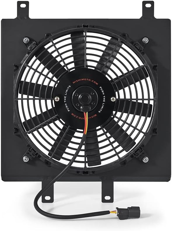 Mishimoto Performance Aluminum Fan Shroud Kit Compatible With Honda Civic 1992-2000, Black