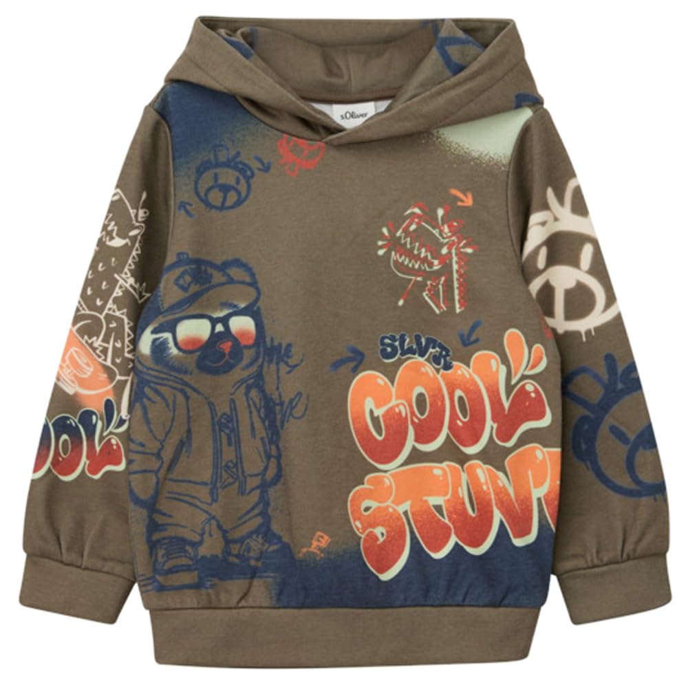 s.Oliver Junior Boy's 2170168 Sweatshirt with Hood, 89D1, 128-134