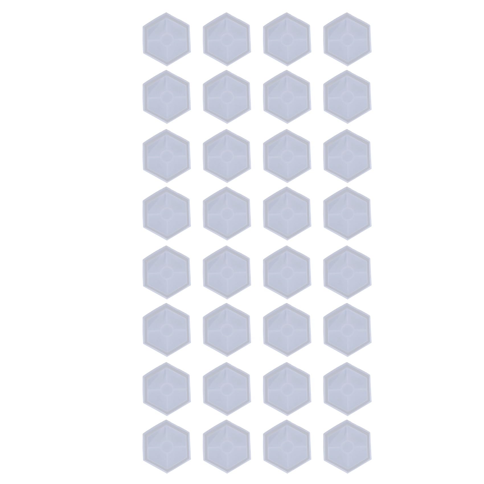 Moule résine silicone à démoulage facile pour dessous de verre hexagonaux durables
