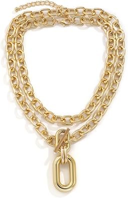 Chunky Gold Necklace for Women,Statement Geometry Layered Necklaces Punk Style Choker Necklaces Stackable Y2k Jewelry