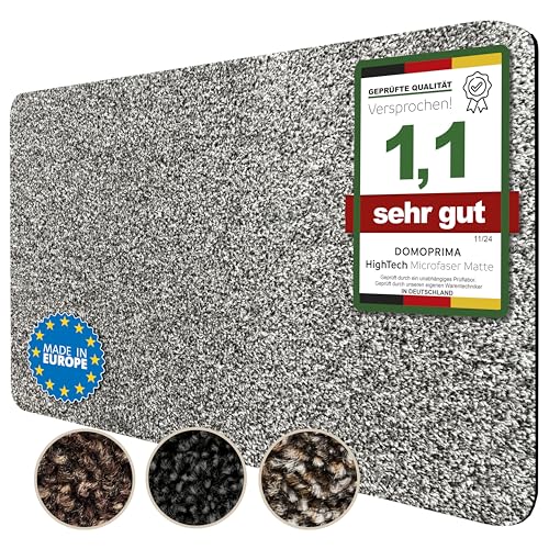 DOMOPRIMA Mikrofaser Fußmatte waschbar rutschfest extra...