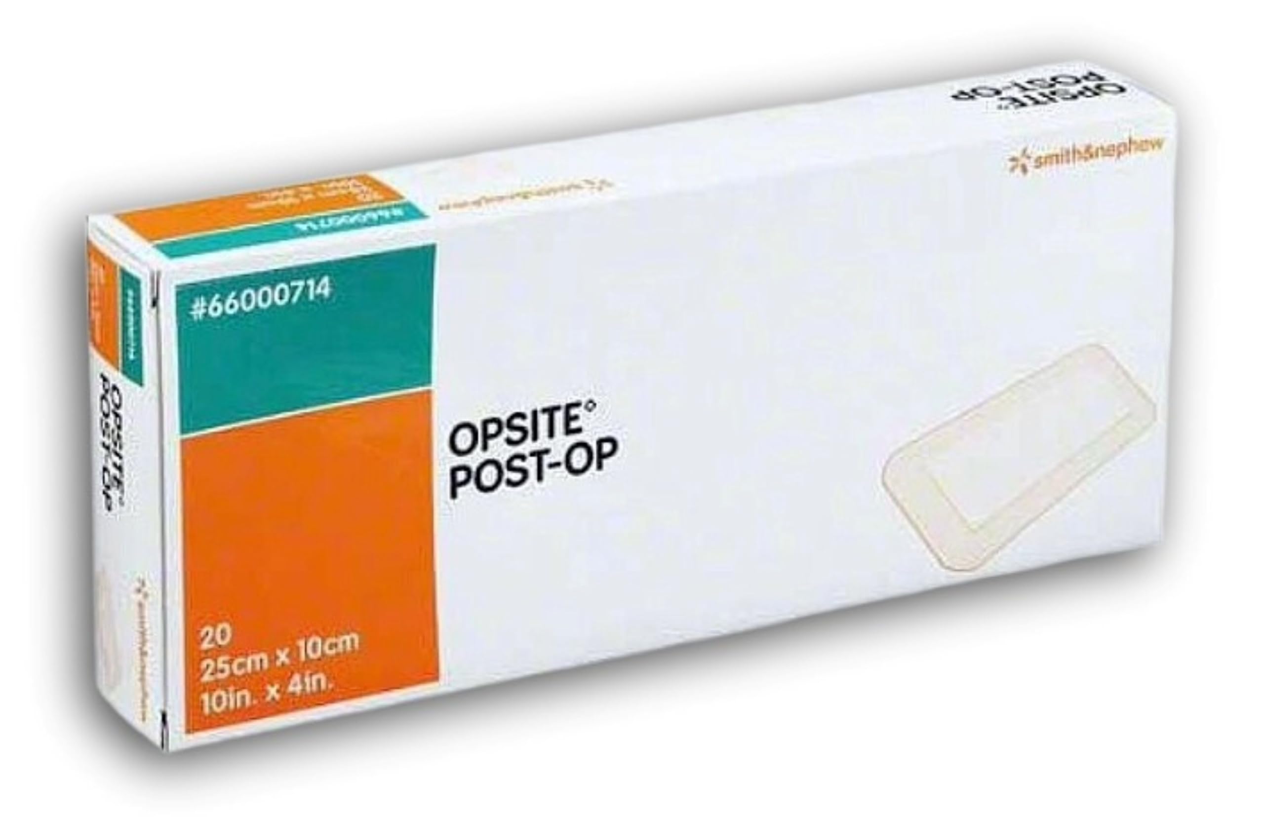 Opsite Pos opatrunki operacyjne, opakowanie 20 sztuk, 25 cm x 10 cm (10 cali x 4 cale)