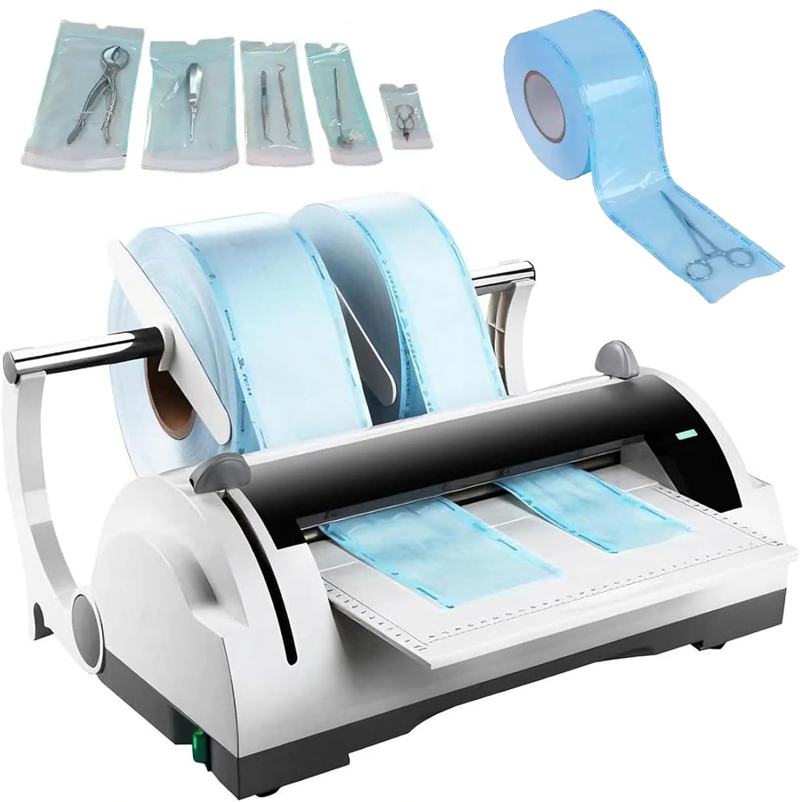 Sigillatrice Dentale Speciale Automatica, Macchina sigillante per Sacchetti sterilizzazione Dentale, sigillante Termico Medico 100 w, sigillatrice per imballaggi in Acciaio Inossidabile