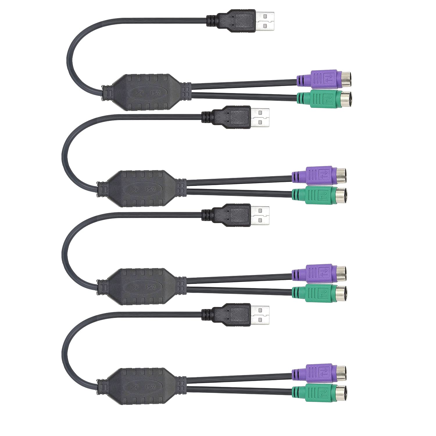 Buy DaFuRui PS/2 to USB Adapter Cable, 4Pack PS2 Female to USB Male