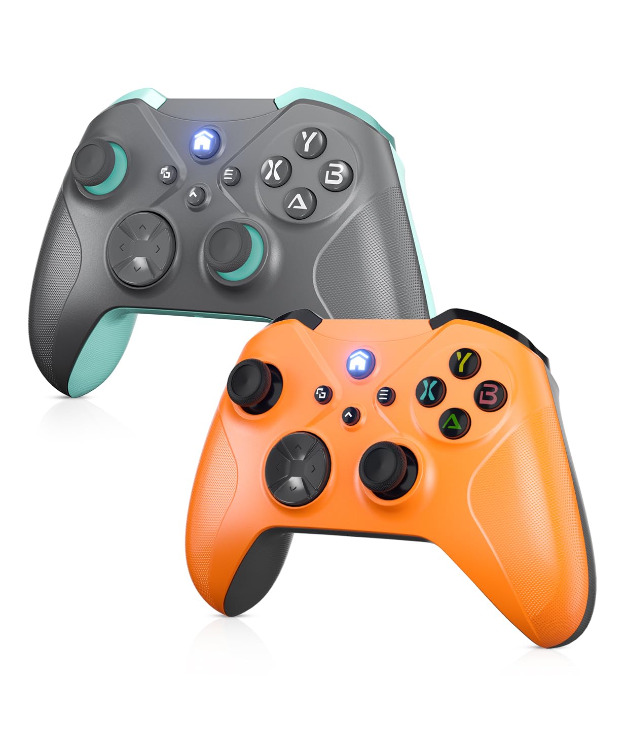 Product image of Dinosoo Wireless Controller for Xbox One/Series X|S & PC, Bluetooth, 2 Vibration Motors, TURBO, Macro, 3.5mm Headphone Jack Orange+Gray - Upgrading with a PC before connecting to X-box