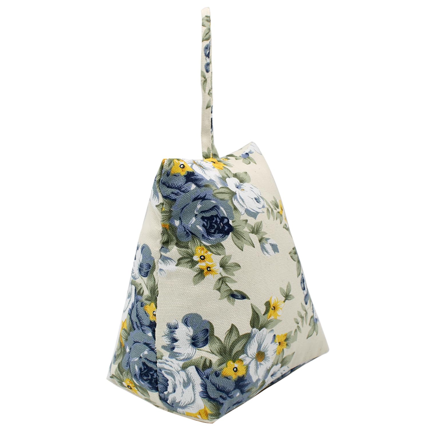 CERAYOU Cute Decorative Weighted Door Stopper, Trapezium Fabric Door Stop with Handle Heavy Duty Door Floor Stop for Home Office Bedroom Living Room