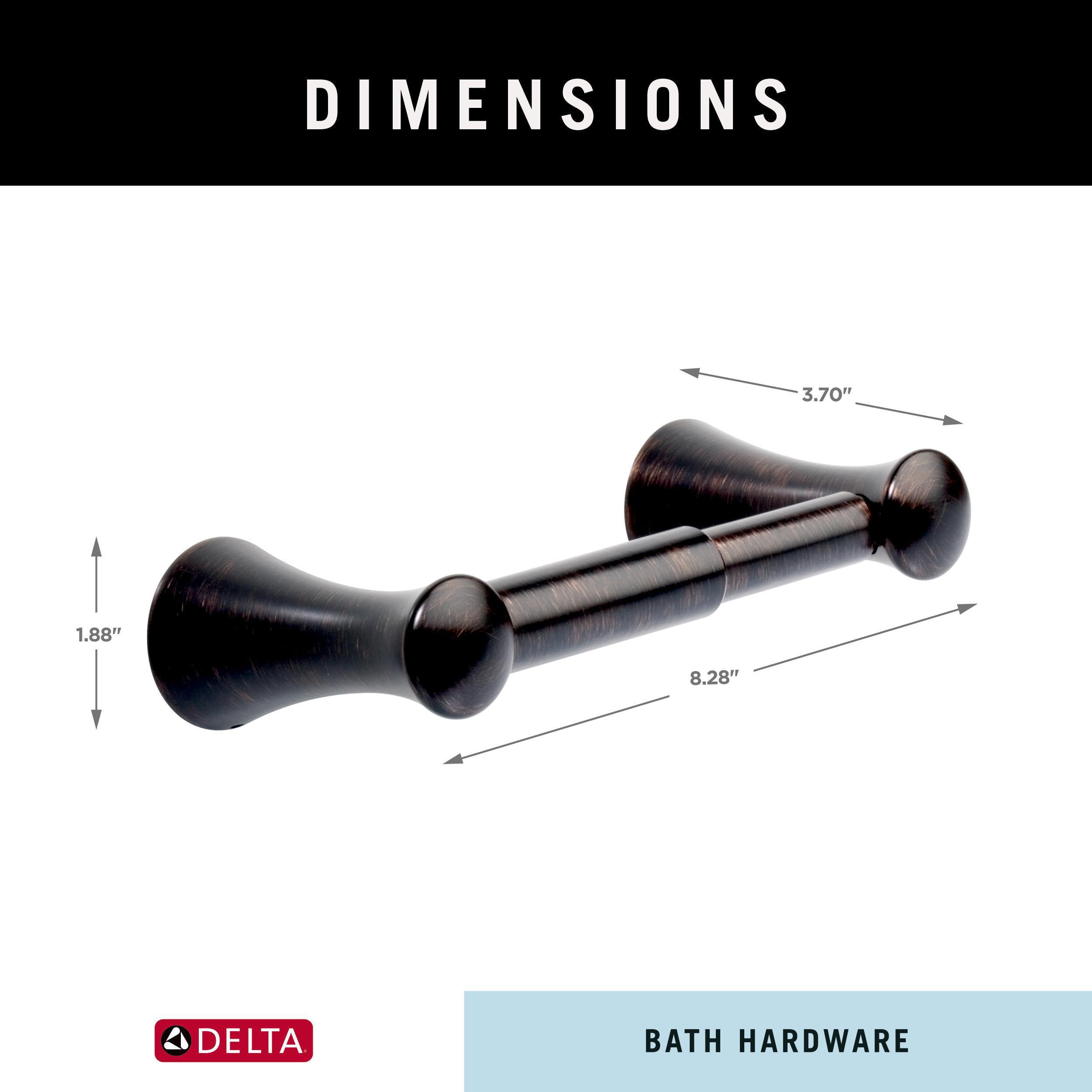 Delta Toilet Paper Holder | Spring Loaded | Venetian Bronze | Wall Mount | Lahara Bathroom Accessories — Amazon image 5