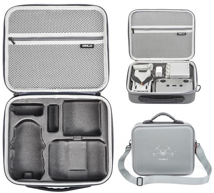 Travel Case for DJI Mini 3 Pro / DJI Mini 3 Drone DUST/Waterproof Portable Storage Box (with RC-N1 Remote Controller) Carry Bag : Double Layer Can Hold Tablets, Landing Pad, Tablet Holder & DJI Kits (B0B9NJVLFG) Amazon Price History, Amazon Price Tracker