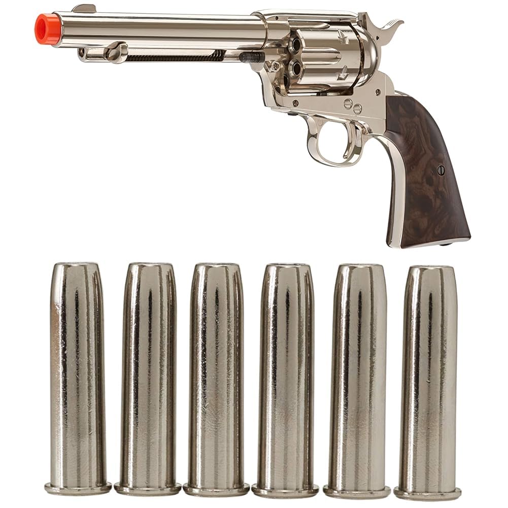 Bundle of Elite Force Umarex Legends Smoke Wagon Revolver 6mm BB Pistol Airsoft Gun, Black + Elite Force Umarex 6 Pack BB Capsules for Legends Smoke Wagon Revolver 6mm BB Pistol Airsoft Gun