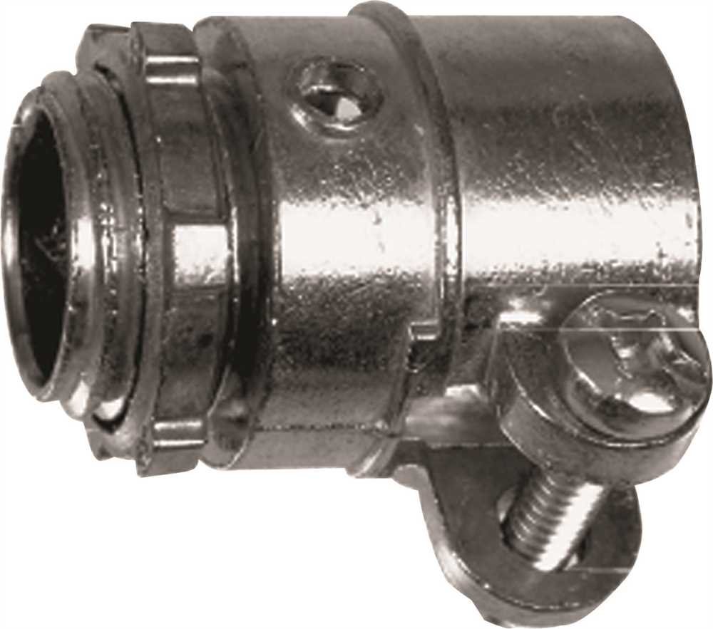 TOPAZ ELECTRIC 151 624121 Series Straight Tightening Connector, 1/2"-image-1