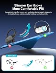 Ecouteurs d'oreille ouverts 2026 AI Ecouteurs de traduction Écouteurs ouverts en temps réel Bluetooth sans fil 6.1 Casques sport avec IP68 Imperméable, 96H Écouteurs de traduction de temps de jeu pour la course d'entraînement