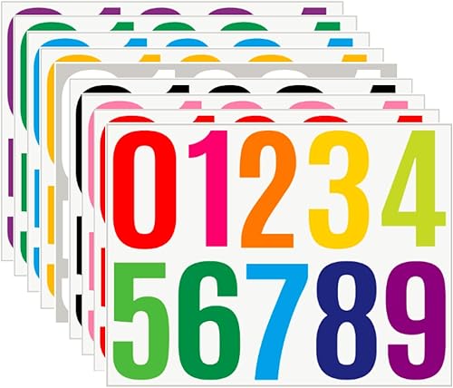 Miniatura 9 de VIYOGA 10 juegos de 100 piezas de vinilo para buzones, adhesivos de números de 4 pulgadas, impermeables, para buzones, ventanas, puertas,