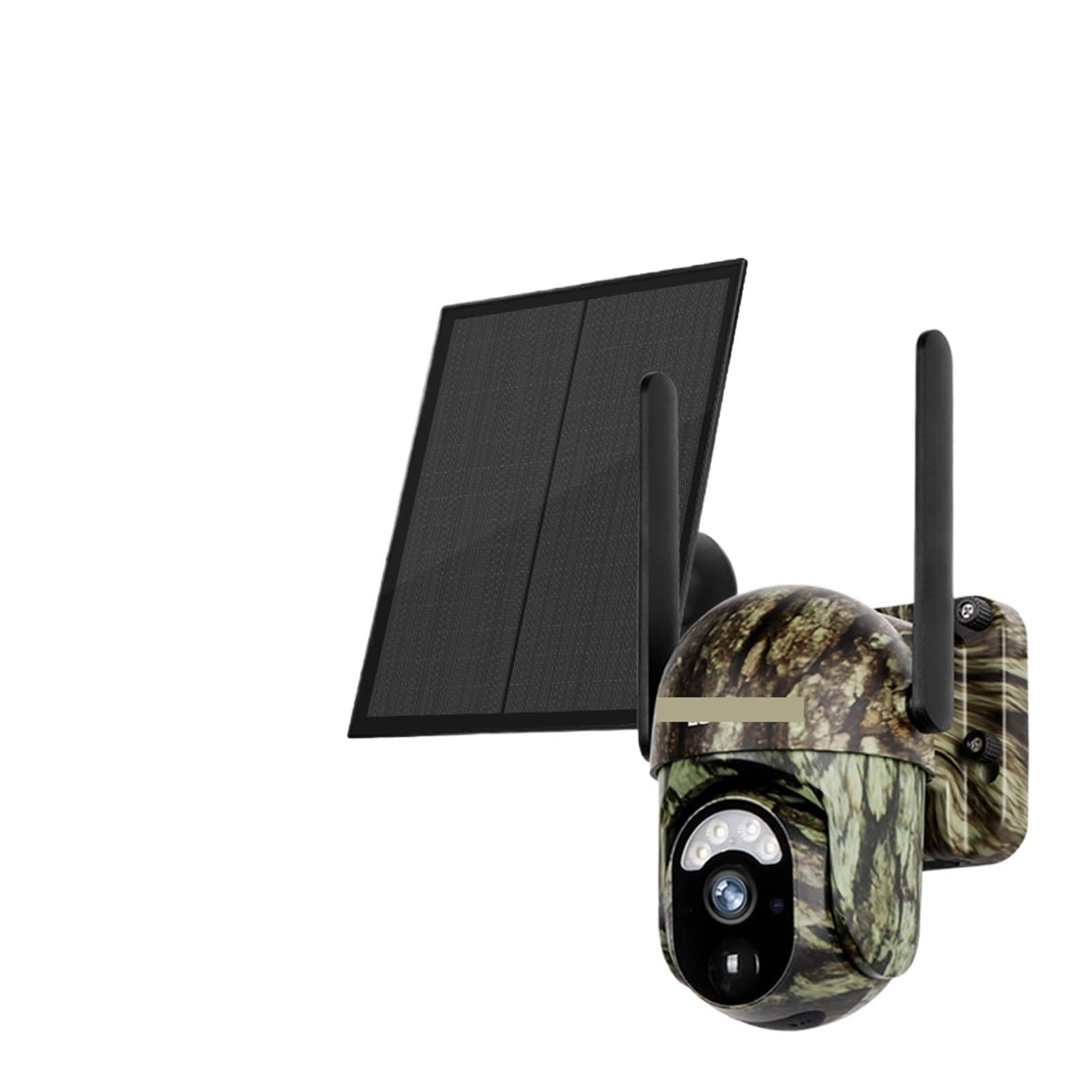 Cámara Vida Silvestre Cámara De Rastreo Solar 4MP 4G LTE PIR Detección Humana/Animal WiFi Visión Nocturna Seguridad Al Aire Libre IP66 Caza Bosque Monitoreo Confiable Preciso(4MP 4G No Card)