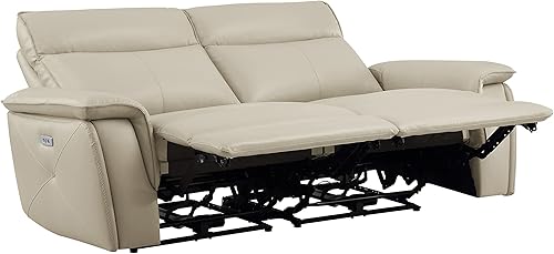 Miniatura 6 de Lexicon Raelynn Power - Sofá biplaza reclinable doble, color gris pardo