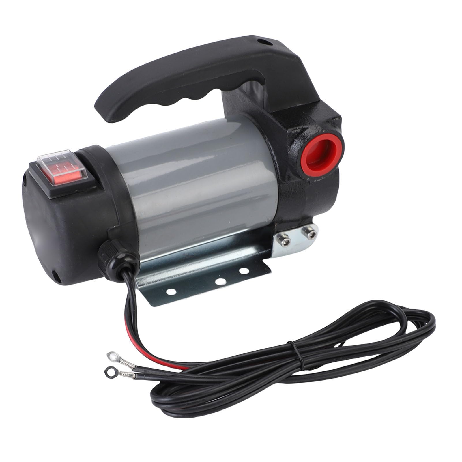 aqxreight Samozasysająca Elektryczna Pompa do Przetaczania Paliwa 12 V z 40 L/min do Stacji Benzynowych, Ciężarówek i Maszyn Rolniczych Konstrukcja z żeliwa Zapewniająca trwałą wydajność
