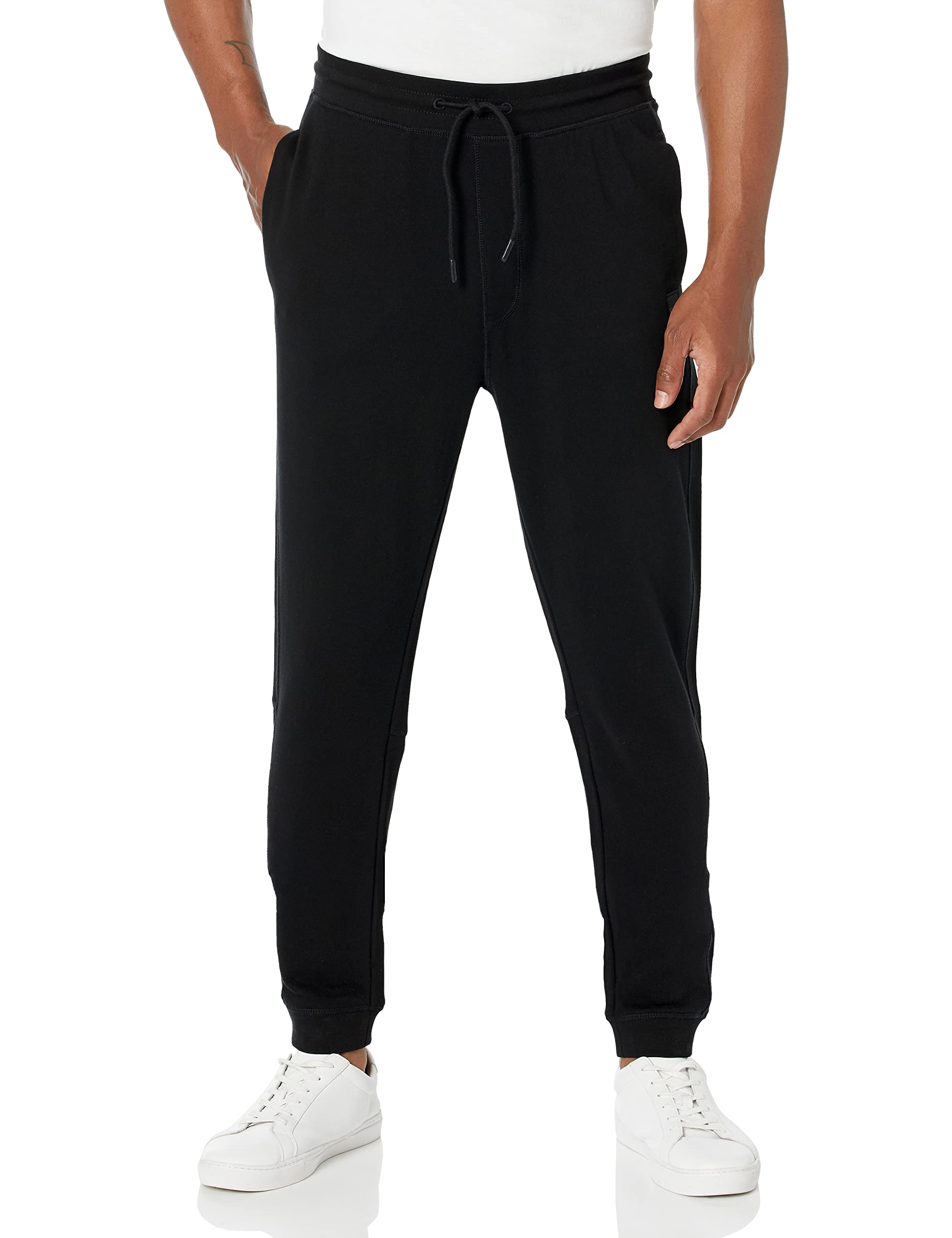 BOSSMen's Patch Logo French Terry Cotton Joggers
