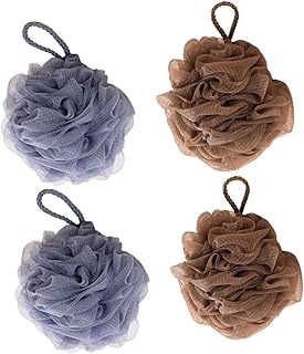 Alipis 4 Pçs Bola De Banho Esponja Esfoliante Corporal Bastões De Cabelo Banho Flor Bucha De Banho Esponja De Malha Bucha Esponjas De Malha De Banho Pufe Esponja De Banho Prática Esponja