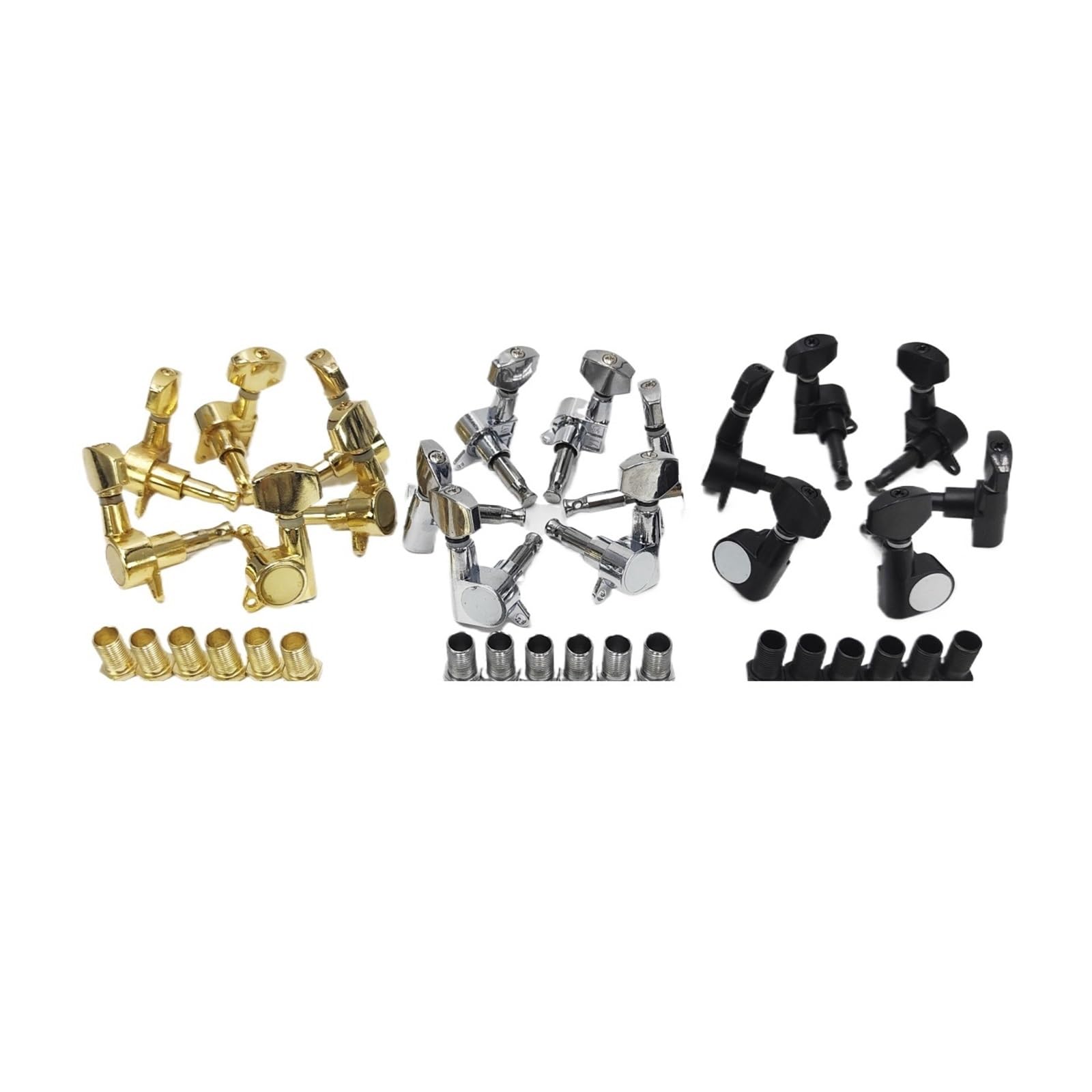 6 Teile/satz Versiegelte Gitarre Tuning Pegs Locking Tuners 3L3R 41 Folk Großen Kopf Mechaniken(Gold 6pc 3L3R)
