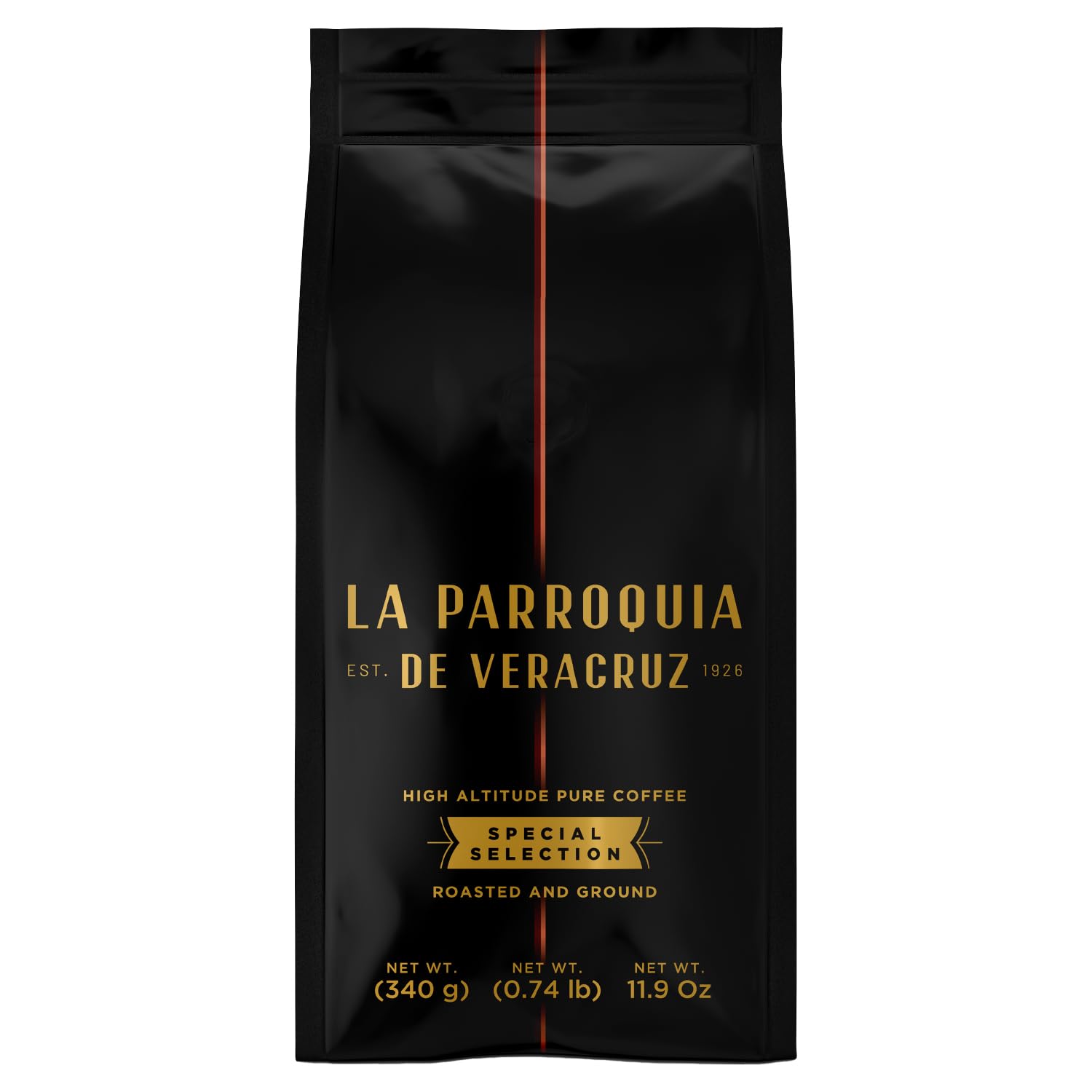 La Parroquia de VeracruzSpecial Selection, Bag of Ground Coffee, Roasted and Traditional, 340 g, 100% Pure Coffee, Coffee Intense and Pleasant Aroma, Full Body