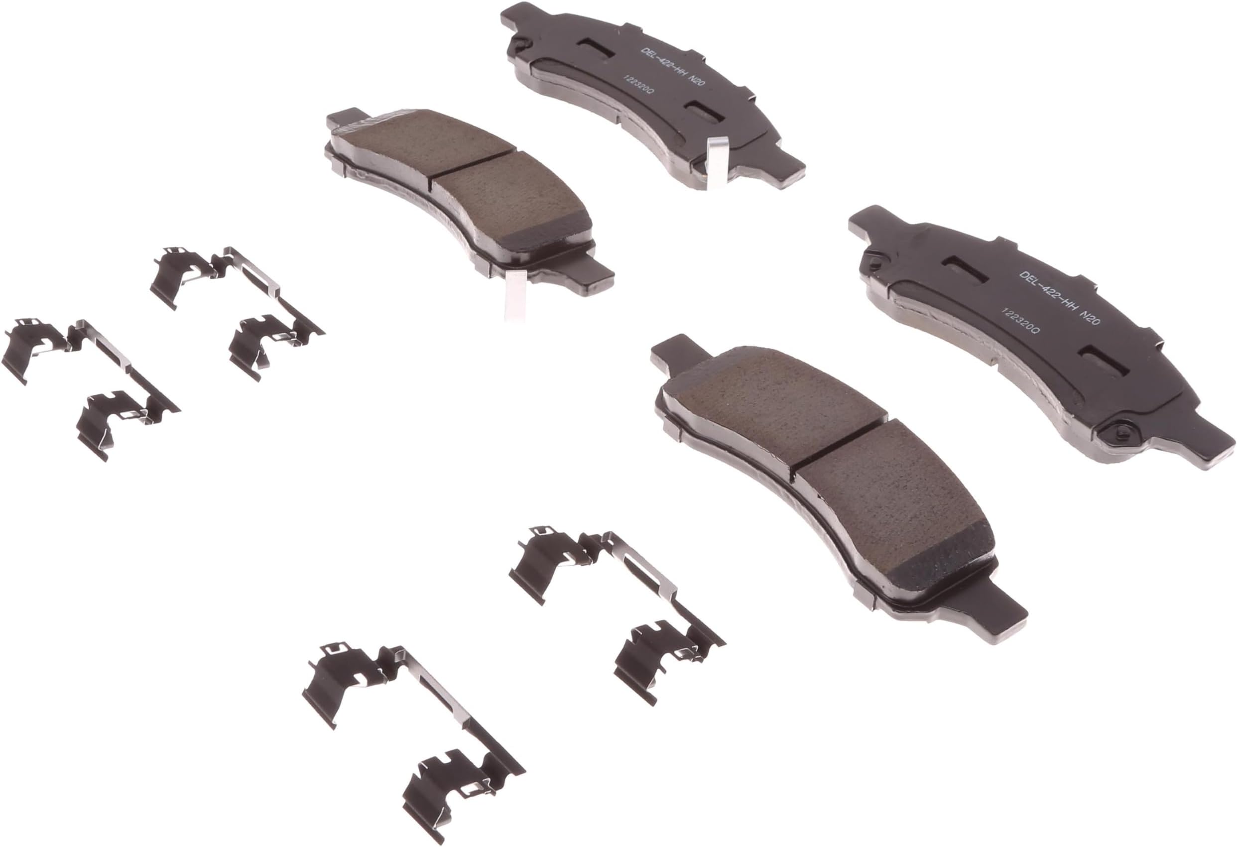 ACDelco Professional 17D1169ACHF1 Ceramic Front Disc Brake Pad Set with Clips
