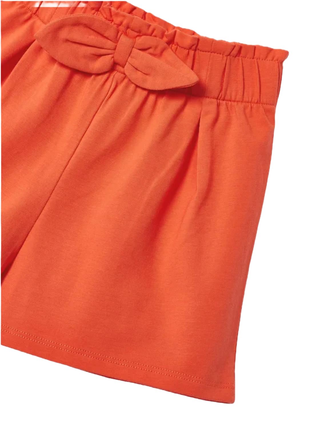 GENERICO Set 2 Shorts für Mädchen – Sommershorts mit Schleife, elastischer Bund – bequeme Kleidung für Freizeit, Urlaub und Sommeraktivitäten, Mädchen 3210
