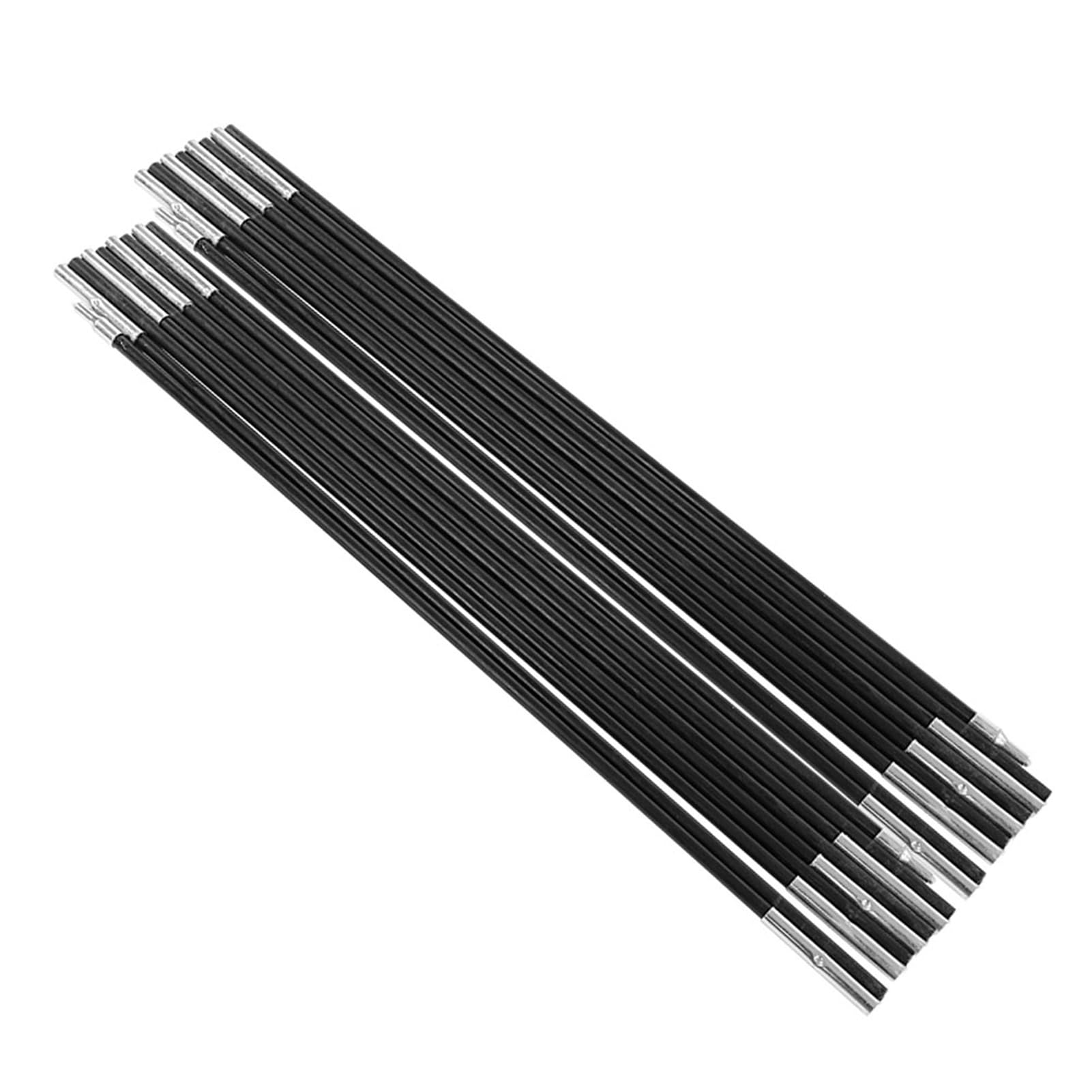 Arceau Tente 5350 L,Tige Fibre De Carbone Pour Tente,Kit De Mât De Tente De 4.9M Barree Mât De Tente De Cam En Fibre De Verre Barres Télescques Régles Kit De Cadree Tentes Légers Repment Pour La Rando
