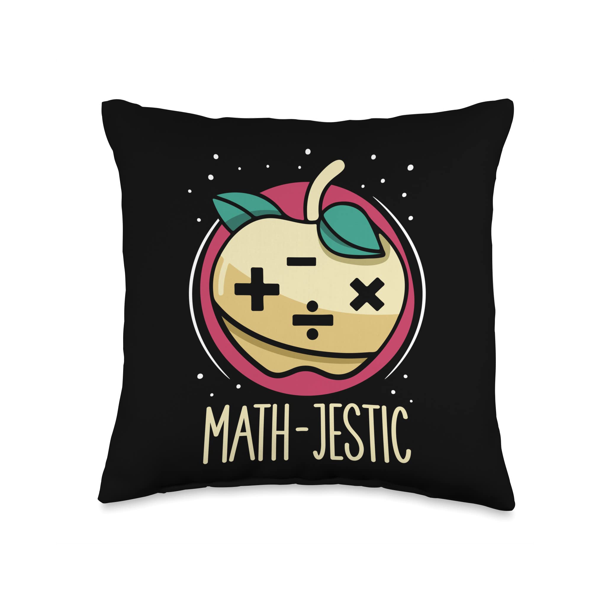 Math Mathematics School Mathematic Class Jestic Lover Teacher Math Mathematics Mathematician Throw Pillow, 16x16, Multicolor