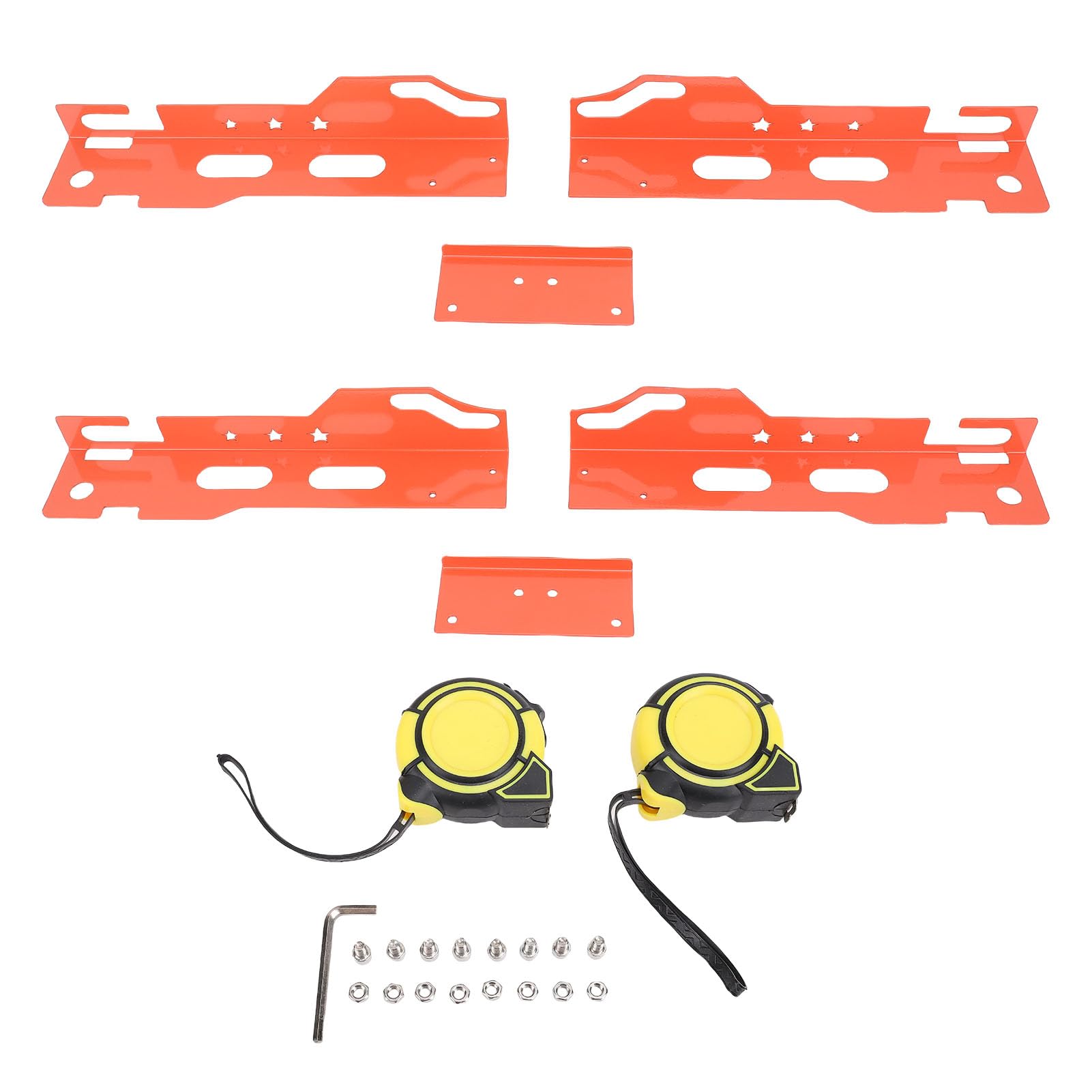 Piastra per strumenti di allineamento ruote Scanalatura efficiente ad alta precisione Misurazione coassiale per auto SUV (orange)