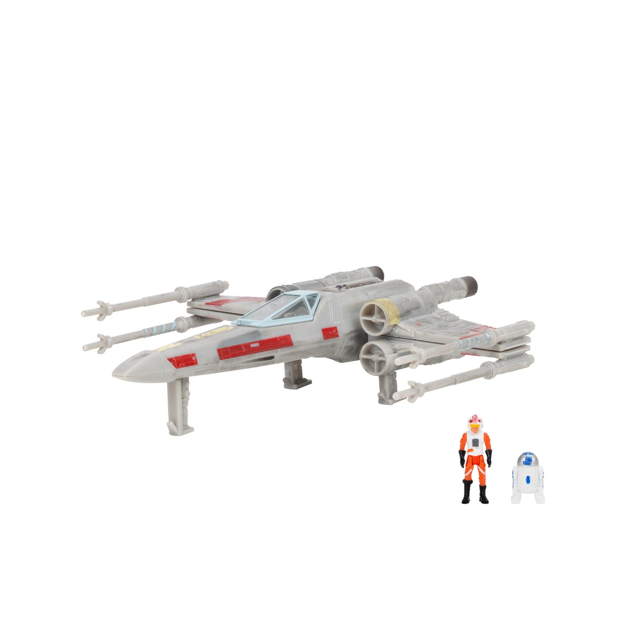 Star Wars Micro Galaxy Squadron Luke Skywalker X-Wing (edición Armada) – Vehículo de 5 pulgadas con dos accesorios de microfiguras de 1 pulgada