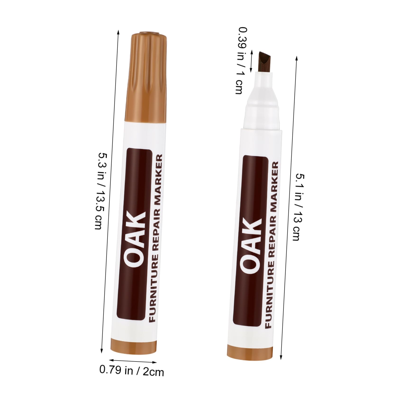 GOOHOCHY Furniture Repair Pen 6 Pcs Touch up Markers Touch up for Wood Quick Dry Fade Pro