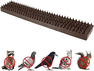 10Pcs Defender Spikes Cat,Bird Spikes Durable Pigeon Repellent Anti-Climbing Security,Fence Wall Spikes Garden Security Intruder Bird Cat Repellent Burglar Anti Climb