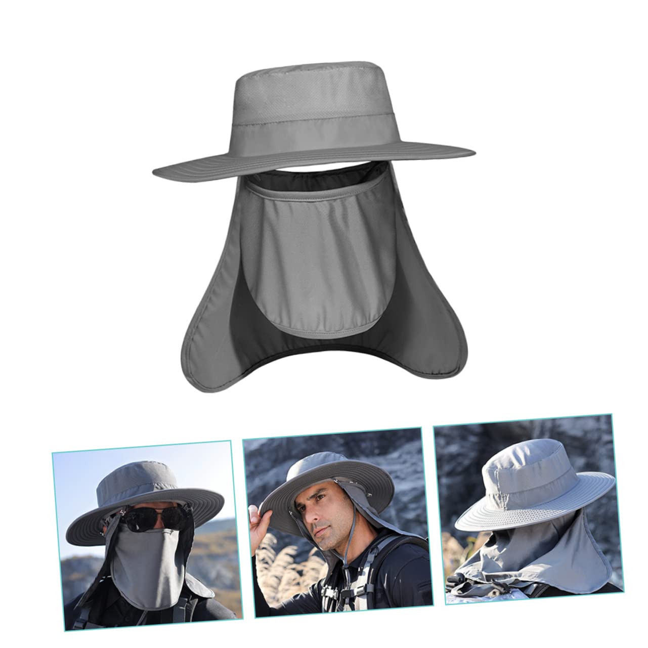 Kisangel Cappello con Protezione UV Traspirante attività Outdoor per Escursioni