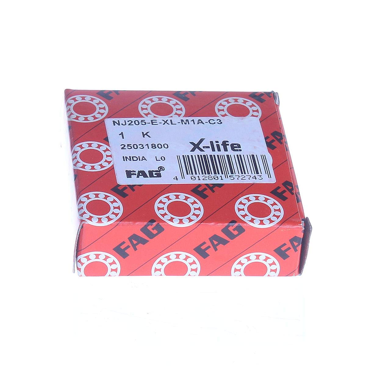 NJ205-E-XL-JP3 FAG Rodillos cilíndricos cojinete 25,00x52,00x15,00mm