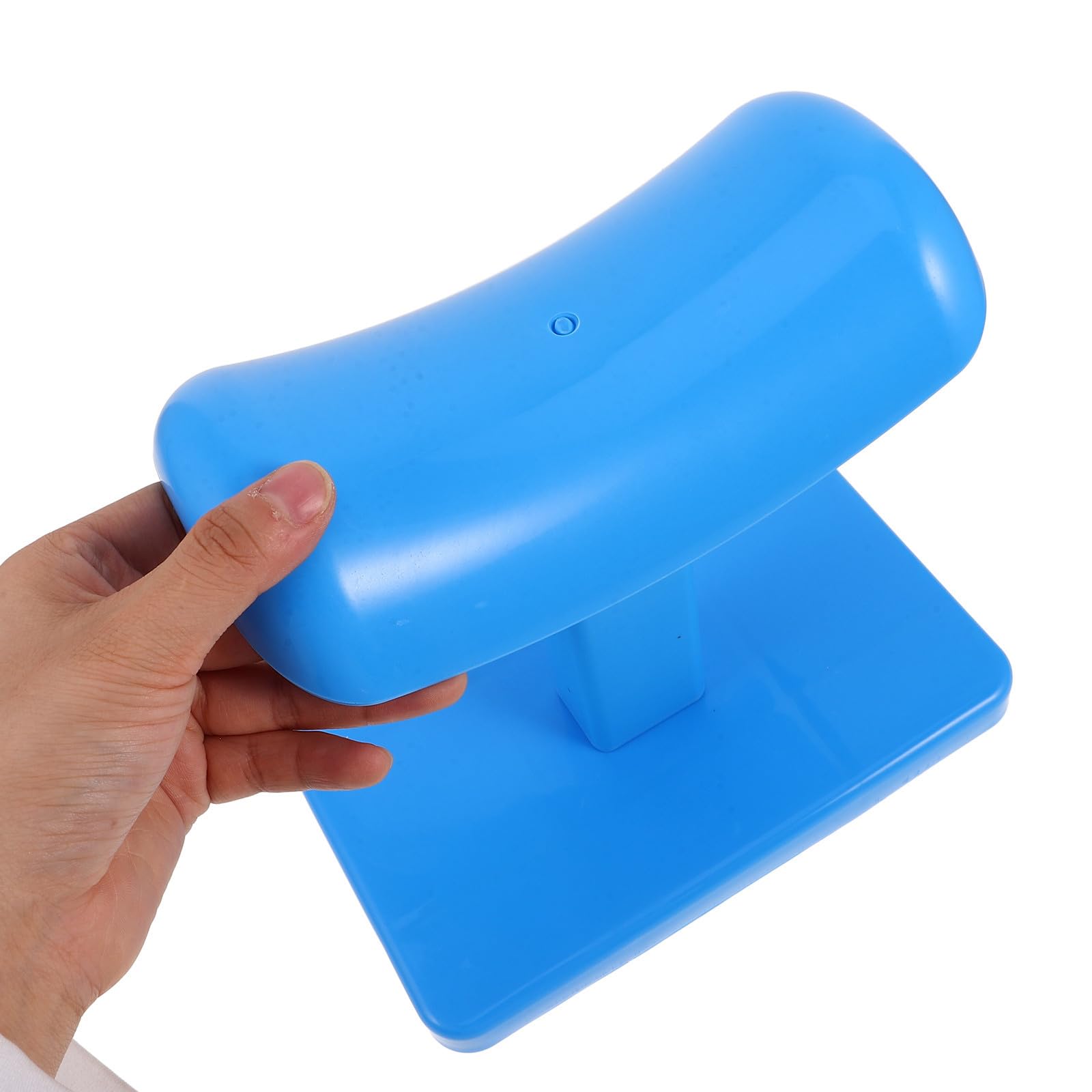 ibasenice Tabouret de Pédicure Pratique en Plastique Bleu, Repose-Pieds Compact et Portable pour Salon Manucure Pédicure, Matériel Fiable pour Professionnels