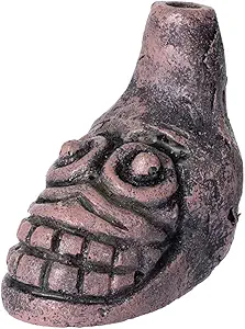 Aztec Death Whistle, Up To125+ Decibels Loud Real Screaming Aztec Death Whistle Loudest Authentic Human Authentic Human Ehecachichtli Sounding Screams War Whistle (Pink)